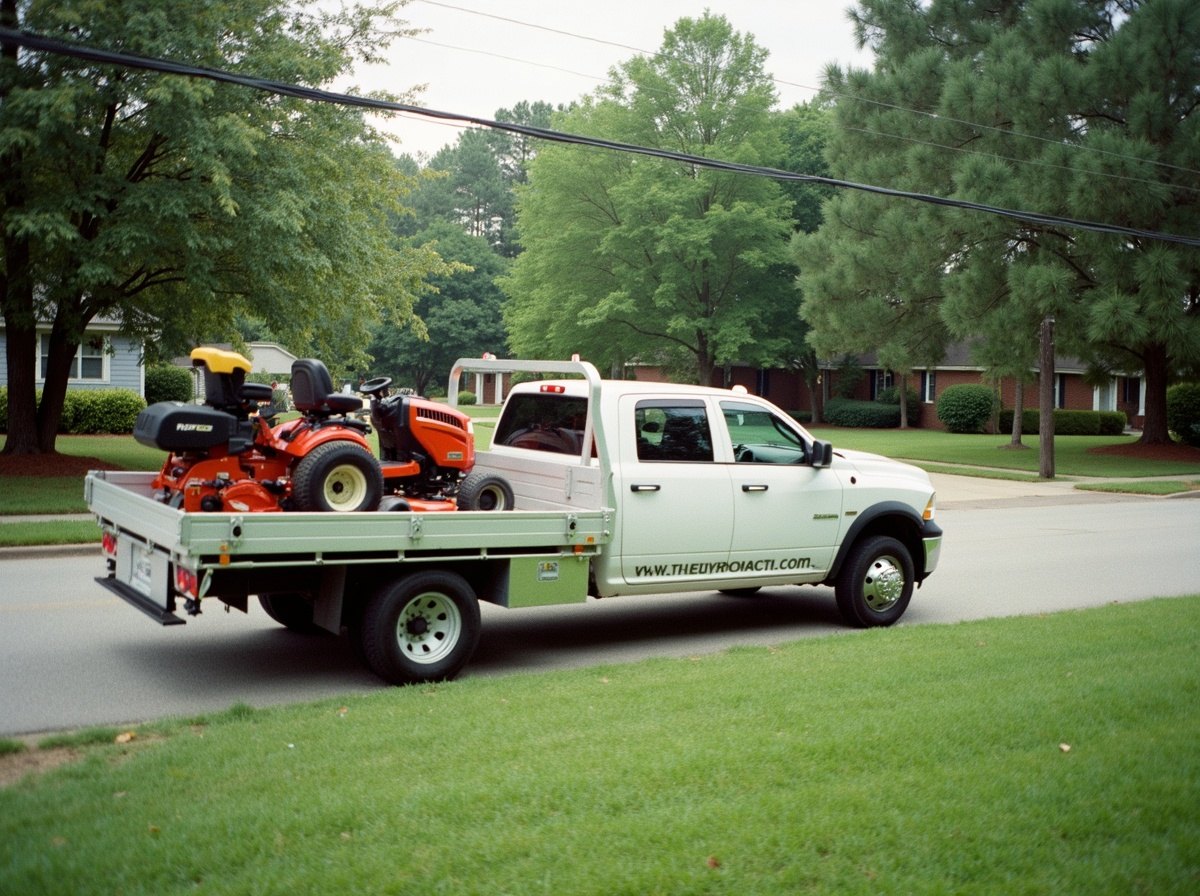 The Reed's Landscaping truck